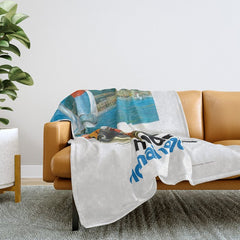 1970 MONACO Grand Prix Racing Poster Throw Blanket