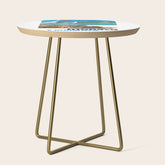 1970 MONACO Grand Prix Racing Poster Side Table