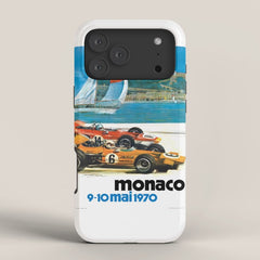 1970 MONACO Grand Prix Racing Poster iPhone Case