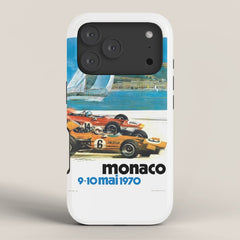 1970 MONACO Grand Prix Racing Poster iPhone Case
