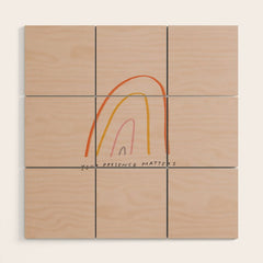 "Your Presence Matters" Wood Wall Art