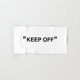 "KEEP OFF" Bath Towel