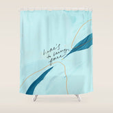 "Here's To Being Free." Shower Curtain