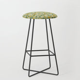 70s Daisies on Sage, retro, vintage, green, cottagecore Stool