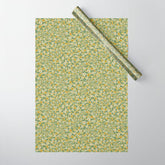 70s Daisies on Sage, retro, vintage, green, cottagecore Wrapping Paper
