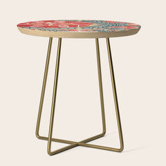 18th Century Suzani Fragment Print Side Table