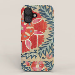18th Century Suzani Fragment Print iPhone Case
