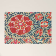 18th Century Suzani Fragment Print Welcome Mat