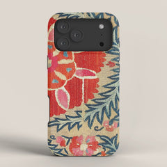 18th Century Suzani Fragment Print iPhone Case
