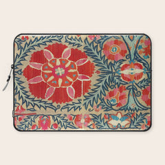 18th Century Suzani Fragment Print Laptop Sleeve