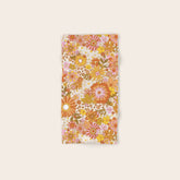70s Floral Pattern Bath Towel