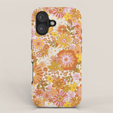 70s Floral Pattern iPhone Case