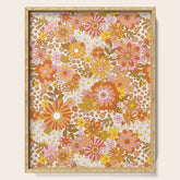 70s Floral Pattern Serving Tray