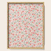 A breath of fresh air - A seamless floral pattern in pinks and reds Serving Tray