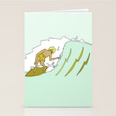 70s outer banks surf // retro surf by surfy birdy Stationery Card