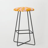 70s retro yellow smile face illustration Stool