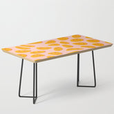70s retro yellow smile face illustration Coffee Table
