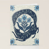 A Fox Chasing Its Tail Stationery Card