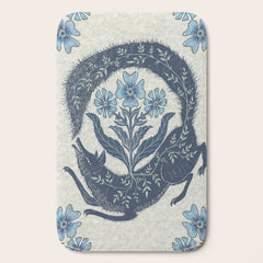 A Fox Chasing Its Tail Bath Mat