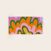 70s Hippie Retro Abstract Colorful Explosion Bath Towel