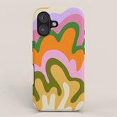 70s Hippie Retro Abstract Colorful Explosion iPhone Case