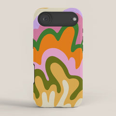 70s Hippie Retro Abstract Colorful Explosion iPhone Case