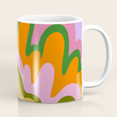 70s Hippie Retro Abstract Colorful Explosion Coffee Mug