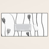 A group of poppy heads Desk Mat