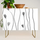 A group of poppy heads Credenza