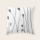 A group of poppy heads Throw Pillow