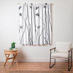 A group of poppy heads Window Curtain