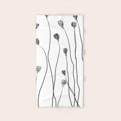 A group of poppy heads Bath Towel