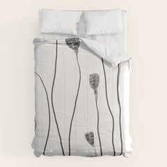 A group of poppy heads Comforter