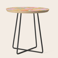 60's Retro Floral Side Table