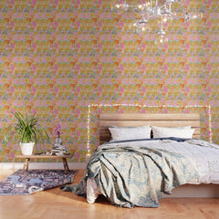 60's Retro Floral Wallpaper