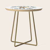 "Montana: Pants Are For Tourists" Funny Retro Cowboy Travel Art Side Table