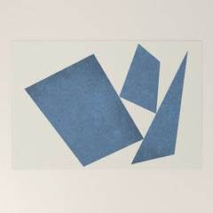 3 Forms Composition - Blue Welcome Mat