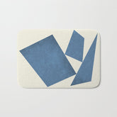 3 Forms Composition - Blue Bath Mat