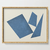 3 Forms Composition - Blue Serving Tray
