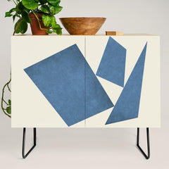 3 Forms Composition - Blue Credenza