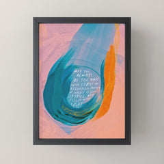 "May You Always Be The One Who Stays In Relentless Pursuit.." Mini Art Print