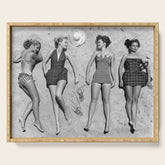 4 Girls Sunbathing Serving Tray