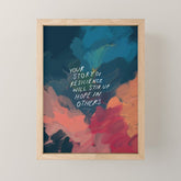 "Your Story Of Resilience Will Stir Up Hope In Others." Mini Art Print
