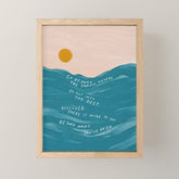 "Go Beyond The Shallow Waters.." Mini Art Print