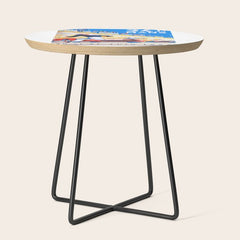 1959 24 Hours of Le Mans Race Poster Side Table