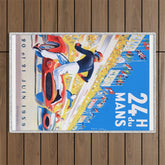1959 24 Hours of Le Mans Race Poster Outdoor Rug