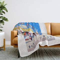 1959 24 Hours of Le Mans Race Poster Throw Blanket