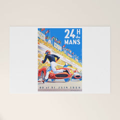 1959 24 Hours of Le Mans Race Poster Welcome Mat