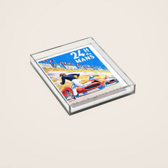 1959 24 Hours of Le Mans Race Poster Acrylic Tray