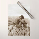 Caino' Male Nude black and white photograph / black and white photography by Wilhem von Gloeden Wrapping Paper